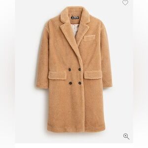 J. Crew Relaxed Topcoat in Sherpa Blend